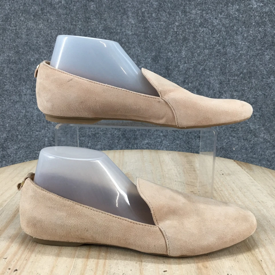 Calvin Klein Zapatos Mujer 6 Orabela Informales Sin Cordones Pisos Mocasín Marrón Gamuza Foto 1 de 4