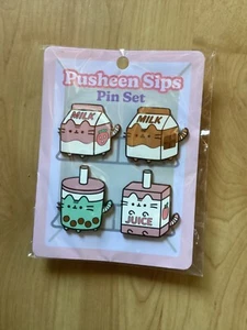 Pusheen Sips Pin Set - Picture 1 of 1