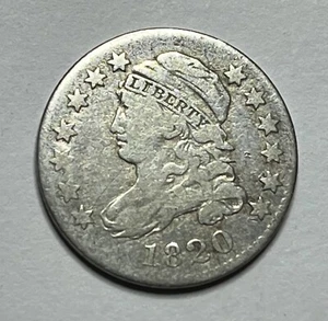 1820 "Statesof" Capped Bust Dime - Better Variety; S019 - Picture 1 of 4
