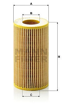 Fits Mercedes Benz Oil Filter OEM Mann HU718/1k Diesel 6111800109 Sprinter 311 C - image 1 of 2