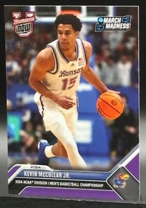 Kevin Mccullar Jr. 2024 Bowman U Now March Madness Purple Parallel 11/25 SP KU - Bild 1 von 2