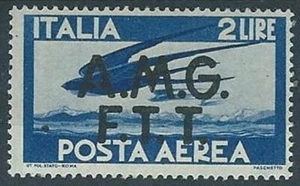 1947 TRIESTE A POSTA AEREA DEMOCRATICA 2 LIRE MH * - ED240-4 - Picture 1 of 1