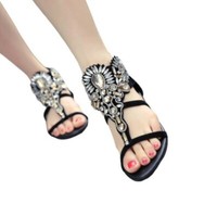 Rhinestones T-Straps Womens Single-shoe Pointed-Toe Faux-Suede Ladys Casual shoe Rhinestones T-Straps Womens Single-shoe Pointed-Toe Faux-Suede Ladys Casual shoe