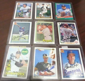 Lot of 9 different Signed Autographed Baseball Cards 1969-1991 - #20 - Picture 1 of 3