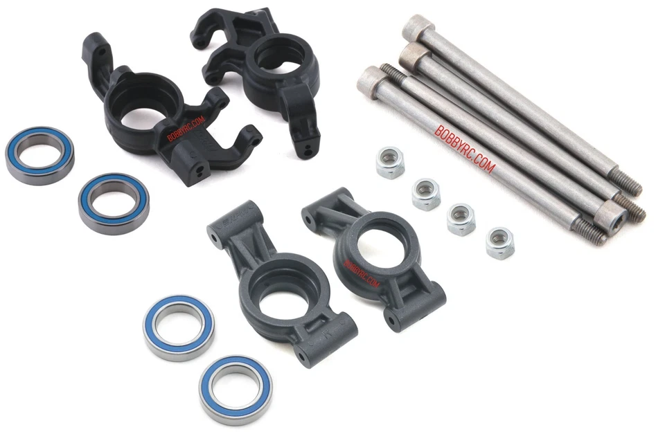 RPM 70510,81732,80662 Front+Rear Axle Carriers, Hinge Pins, For Traxxas X-Maxx - Image 1 of 4