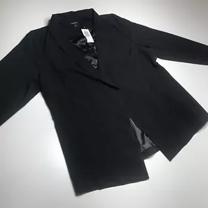 Torrid Blazer Jacket Crepe Black Long Lined Career Essentials Size 1X/14-16 NEW - Picture 1 of 17