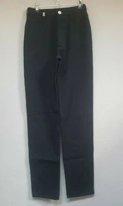 Bogner Womens Size 4 Stretch High Rise Straight Leg Black Jeans Long Made in USA - Picture 1 of 8