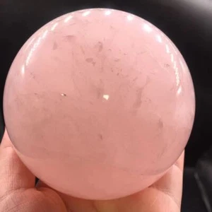 Natural Pink/Rose Quartz Crystal Ball Sphere Healing Decoration & Free Stand 1Pc - Picture 1 of 15