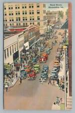 Third Street BATON ROUGE Louisiana ~ Vintage Tichnor Linen Postcard 1941