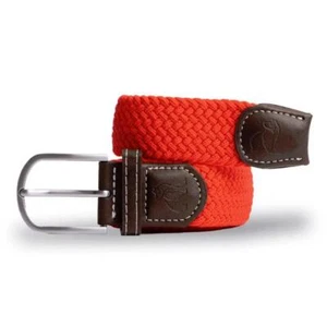 Swole Panda Unisex Reciclado Tejido Ajustable Cinturón Clásico Rojo - Imagen 1 de 18