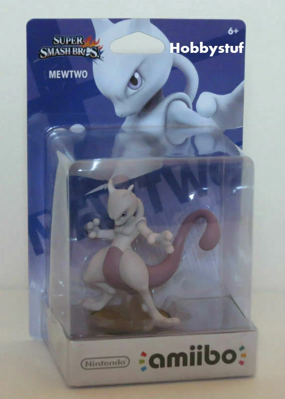 Nintendo Super Smash Bros Amiibo Mewtwo Mini Figure