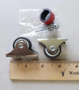 Stamina Body Trac Glider 35-1050 Rowing Machine DIY Wheel Kit 1" Casters Rollers - Picture 1 of 5