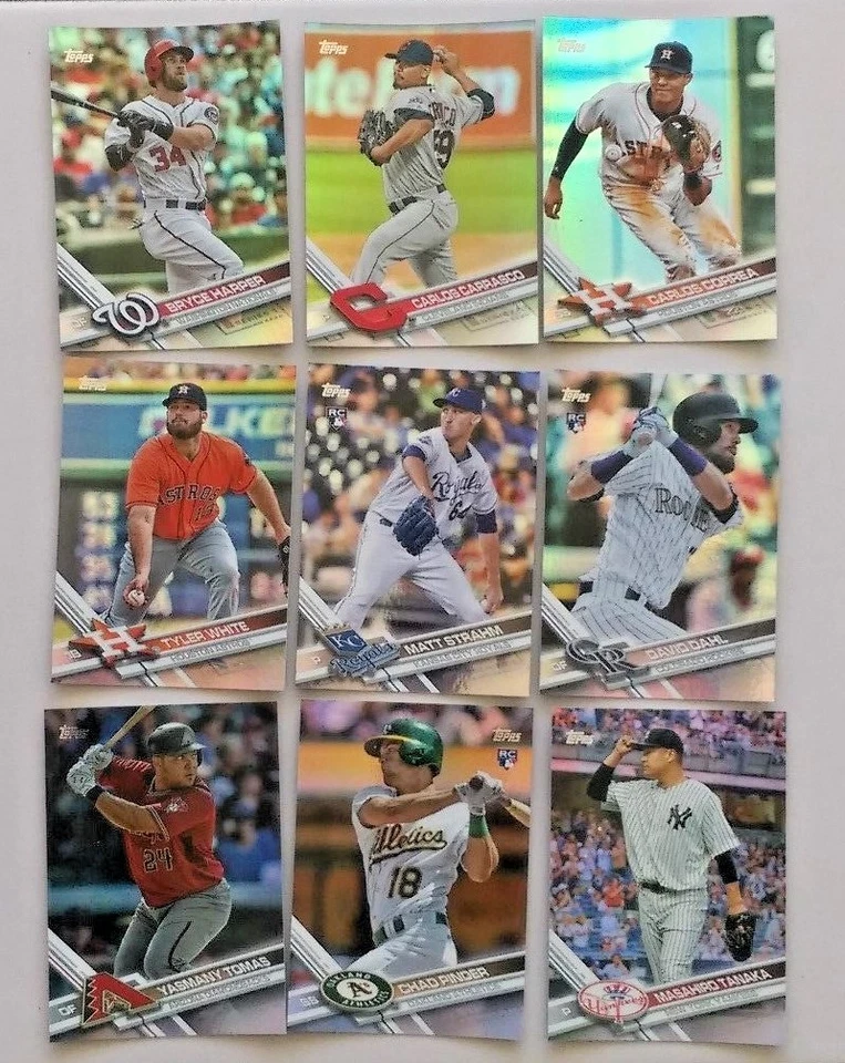 2017 TOPPS SERIES ONE RAINBOW FOIL CARDS COMPLETE YOUR SET. - Image 1 of 1