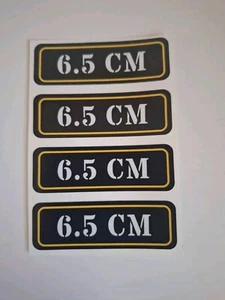 (4) Etiquetas adhesivas de vinilo adhesivas para latas de munición.  6,5 CM - Imagen 1 de 4