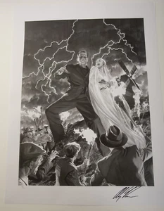 Alex Ross Bride of Frankenstein Signed Print 68/100 (JSF6)Universal Monsters COA - Picture 1 of 7