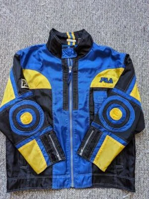 vintage 1990s alpine FILA snowbeach SKI snowboard HIPHOP sport jacket polo - Image 1 of 4