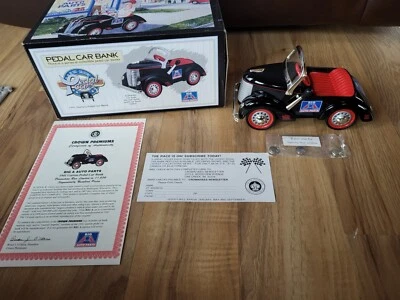 Vintage 1997 Crown Premiums Big Auto Parts 1:6 Scale Pedal Car Bank - Image 1 of 4