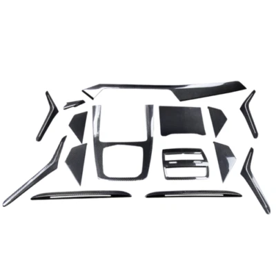 Cubierta interior completa de fibra de carbono seca real de 15 piezas para accesorios BMW X5 G05 19-20 Foto 1 de 4