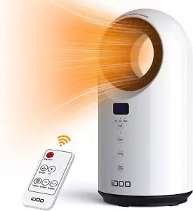 1500W Elektrische Keramik Raumheizgeräte mit Fernbedienung, Tragbare Heizung für Büro Zuhause - Bild 1 von 12