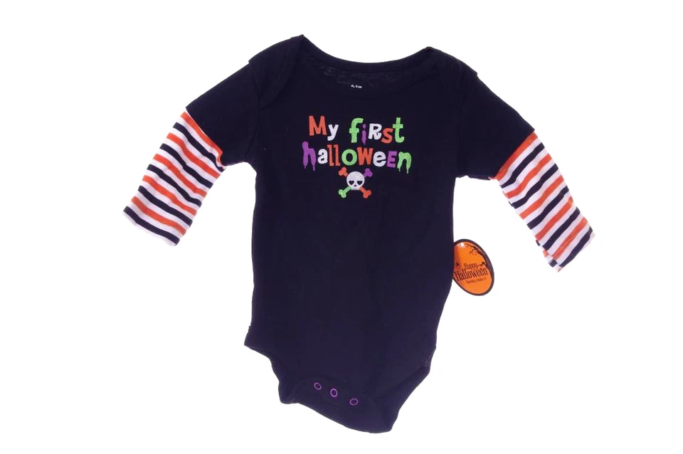 男孩 女孩 婴儿 婴儿 海贼王 LS 衬衫 上衣 万圣节 服装 NB 0 3 6 9 Mo 全新 — 第 1/1 张图片