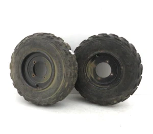 1994 SUZUKI KING QUAD 300 ATV FRONT TIRE RIM PAIR 22x7-10 55310-39D10-13L JP3 - Foto 1 di 8