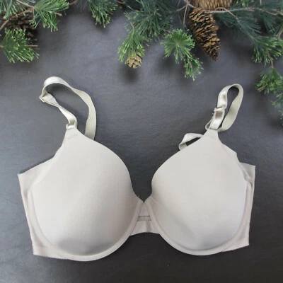 Warners Bra 36DD Gray Padded Underwire Adjustable Clasp Back - Image 1 of 4