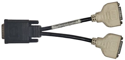 Dell Molex 0H9361 DMS-59 Male to Dual DVI Female Y-Splitter - Image 1 of 3