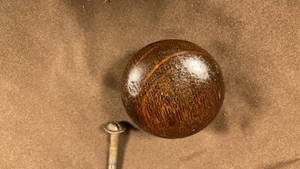 Antique Quarter Sawn Oak Round Knob Drawer Pull Handle Arts Crafts Furniture - Picture 1 of 8