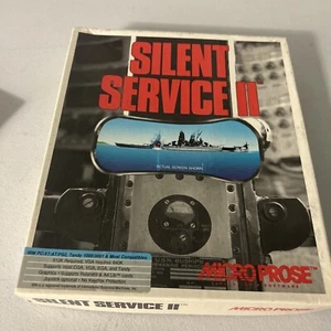 Silent Service II 2 Vintage Submarino PC Juego Disquete y Disquete Completo en Caja - Imagen 1 de 10