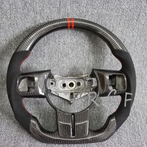 Carbon Fiber Steering Wheel Fits Jeep Wrangler JK 14-17 Sport Rubicon Sahara - Picture 1 of 4