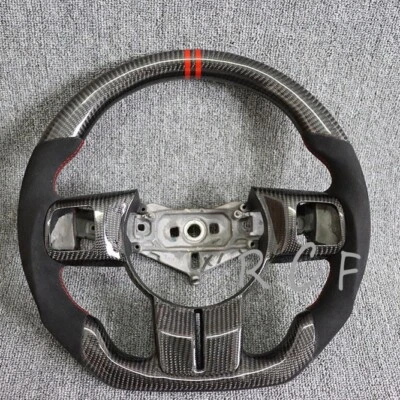 Carbon Fiber Steering Wheel Fits Jeep Wrangler JK 14-17 Sport Rubicon Sahara - Image 1 of 4