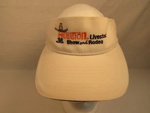 Vintage HOUSTON Livestock Show And Rodeo Visor Hat Adjustable NEW WITH TAG NOS - Picture 1 of 8