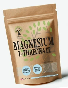Magnesium L-Threonat 500mg rein 180 vegane Kapseln beste UK Magnesium Ergänzung - Bild 1 von 12
