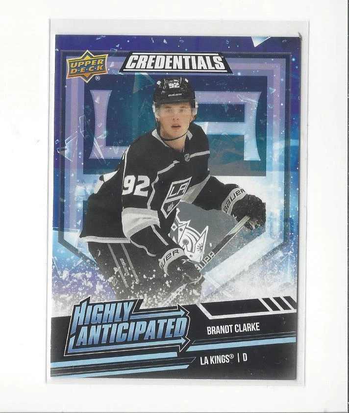 2022-23 UD Credentials Hockey Highly Anticipated Insert Singles - You Choose - Image 1 of 1