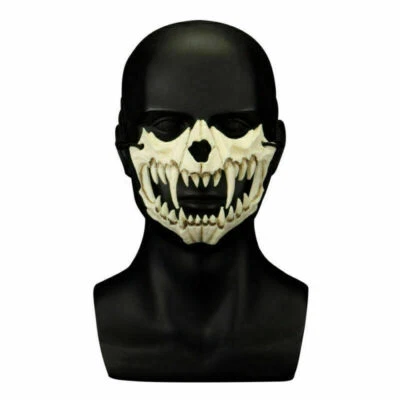 Máscara Tengu Japonesa Noh Kabuki Samurai Demonio Tigre Dragón Yaksa Nueva Máscara de Resina Foto 1 de 4