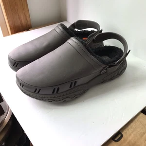 SKECHERS Ultra Sherpa Lined Clog Foamies Gray Men’s Size 11 NEW - Picture 1 of 6