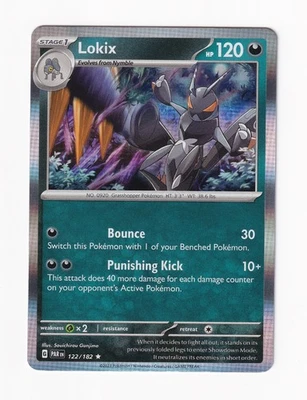 Lokix 122/182 SV04: Paradox Rift 2023 Holo Rare Pokemon Card Near Mint NM - Image 1 of 2