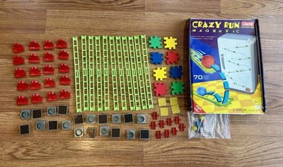 Quercetti Magnético Crazy Run Brilla en la Oscuridad Refrigerador Mármol Funcionamiento 80+ Piezas Foto 1 de 4