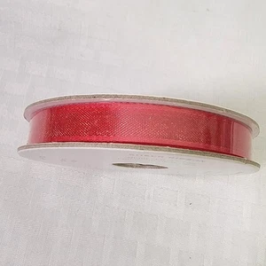 Stampin Up! Real Red Sheer Ribbon 3/8 inch 10 yards 153535 - NEW - Picture 1 of 3