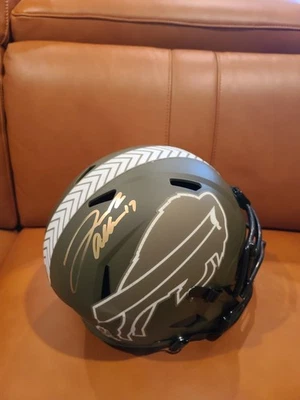 JOSH ALLEN BILLETES AUTOGRAFIADOS FIRMADOS TAMAÑO COMPLETO STS RÉPLICA CASCO BAS Foto 1 de 4