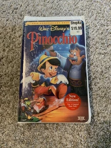 Pinocchio VHS - Sealed - Disney's 60th Anniversary Ed - Clamshell - Picture 1 of 4