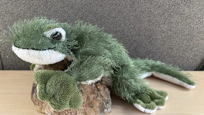 Ganz Webkinz Gecko Beanbag Plush Stuffed Animal Green Lizard Toy NO CODE 13" EUC - Image 1 of 4