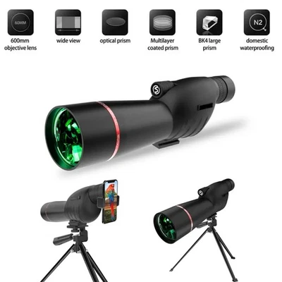 25-75x60 Spektiv mit Stativ HD BAK4 Prisma FMC Objektiv Telefonadapter - Bild 1 von 4