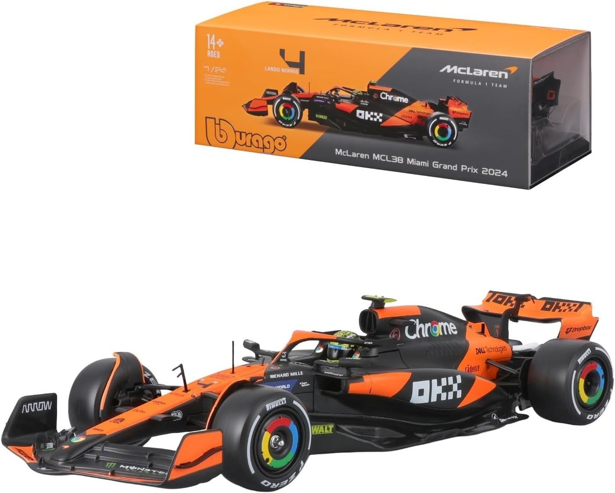 ブラーゴ f1 burago McLaren マクラーレン　2台セット Amazon.co.jp: 2023 ドライバー＆ケース付き ブラゴ 1/43