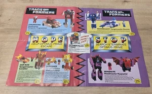 G1 Transformers H.O.P.E. / Formulario por correo S.T.O.P. (1988) Hasbro Reino Unido Director  - Imagen 1 de 2