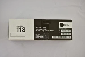 Cartucho de tóner Canon Genuino 118 Negro Rendimiento Estándar TOTALMENTE NUEVO - Imagen 1 de 5