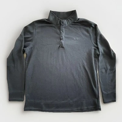 Pullover Under Armour Golf 1/4 Botón a Presión Azul Marino Coldgear 2XL Calce Suelto Foto 1 de 4