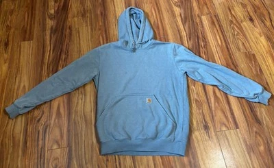 Sudadera con Capucha Carhartt Calce Suelto Azul Claro Peso Medio Logo Manga Gráfica Talla Pequeña Foto 1 de 4