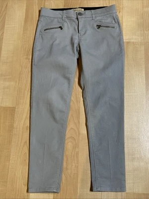 Democracy Ankle Pants Womens 6 Gray Ab Tech Stretch Dbl Pockets 30x26.5 Mid Rise - Image 1 of 4