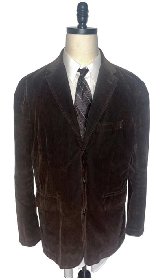 Blazer Abrigo Deportivo J CREW XL 46R Pana 100% Algodón Marrón Excelente 2Btn Foto 1 de 1